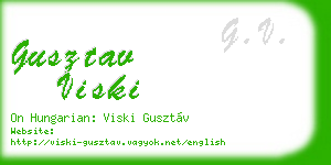 gusztav viski business card